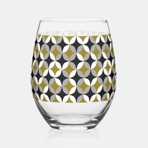 Midcentury Mod – Stemless Wine Glass