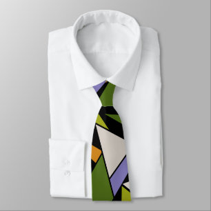 MidCentury Modern Abstract Mondrian Geometric Tie