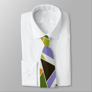 MidCentury Modern Abstract Mondrian Geometric Tie