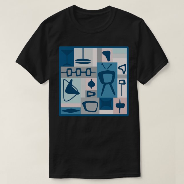 MidCentury Modern All Over Print 3 T-Shirt (Design Front)