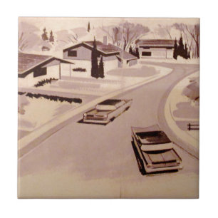 Midcentury Modern Architecture Tile