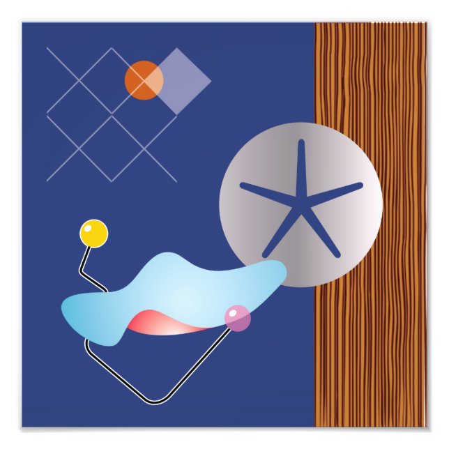 Midcentury Modern Design Eames Homage Print (Front)