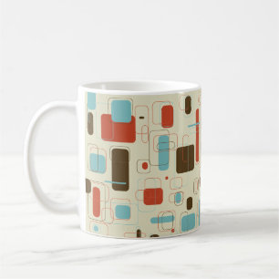 Midcentury Modern Geometric Print Coffee Mug