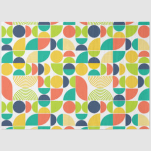 MidCentury Modern Retro Abstract Art Decoupage Tissue Paper