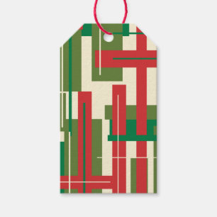 Midcentury Modern Retro Vintage Abstract Christmas Gift Tags