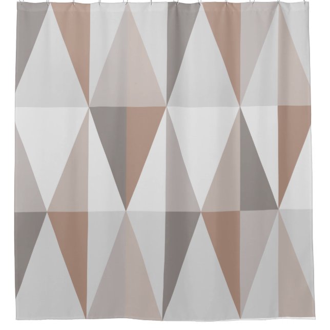MidCentury Modern Triangles Brown (Front)