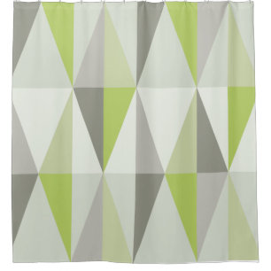 MidCentury Modern Triangles Chartreuse
