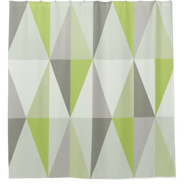 MidCentury Modern Triangles Chartreuse (Front)
