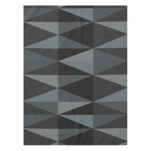MidCentury Modern Triangles Dark Slate Tablecloth