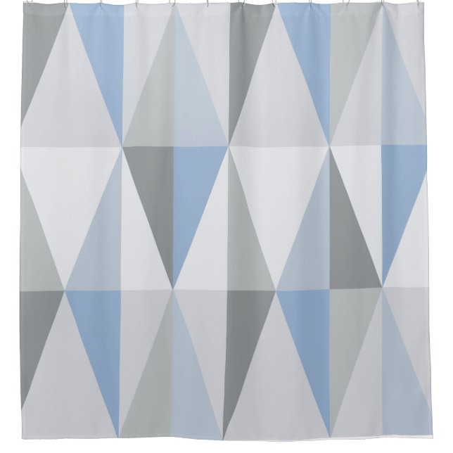 MidCentury Modern Triangles Sky Blue (Front)