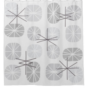 Midcentury Pattern Oblongs Light Grey