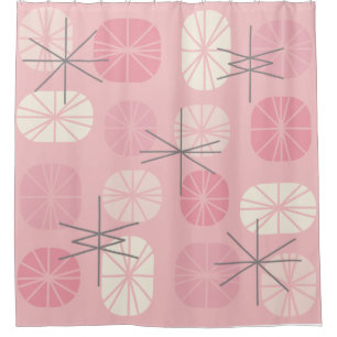 Midcentury Pattern Oblongs Pink Vanilla