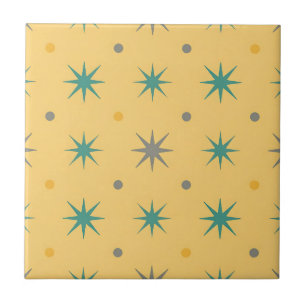 Midcentury Starburst Seamless Pattern Tile