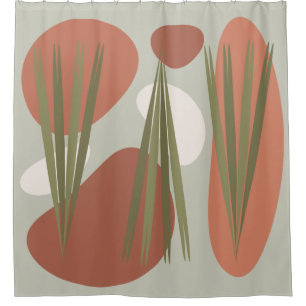 Midcentury Vintage Abstract Plants & Rocks