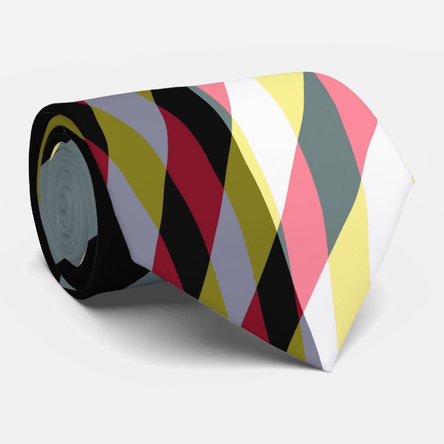 Midday Shadows - Artistic Fractal Art Pattern Tie (Rolled)