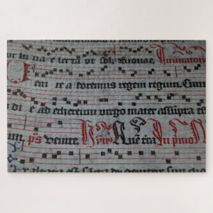 middle age sheet music puzzle