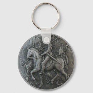Middle Ages Knight Keychain