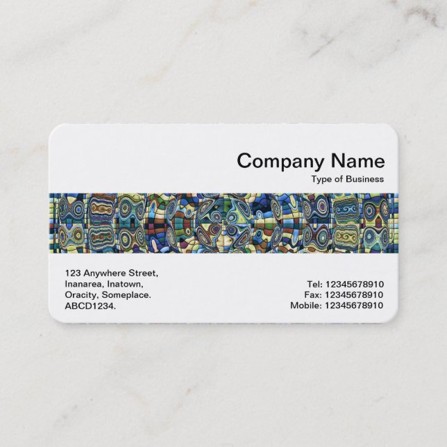 Middle Band - Abstract Pool Business Card (Front)