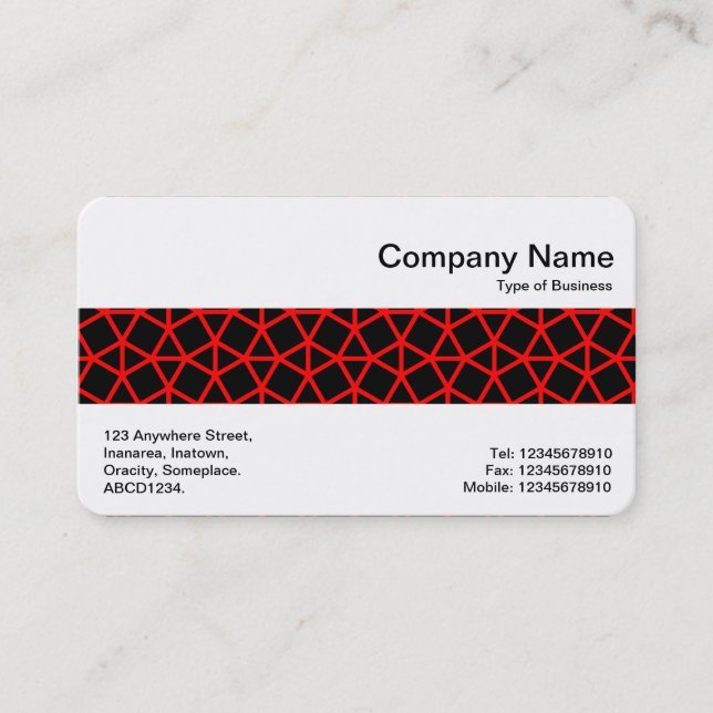 Middle Band - Archimedes Pattern Business Card (Front)