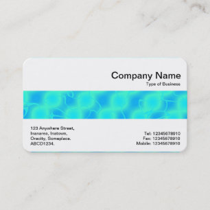 Middle Band - Blue and Cyan Abstract Business Card