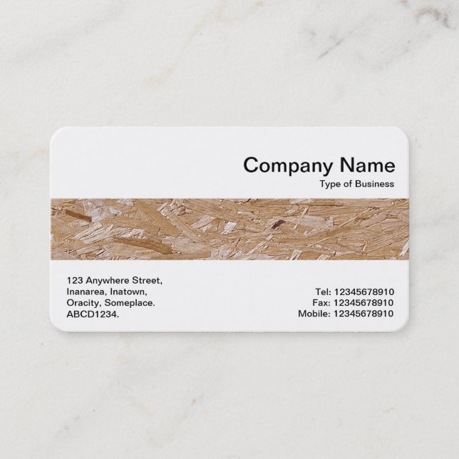 Middle Band - Chipboard Business Card (Front)