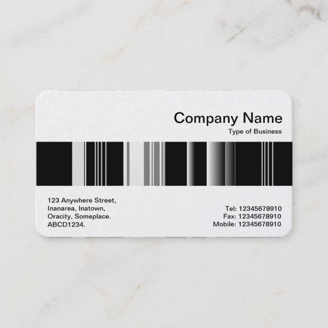 Middle Band - Codex 02 (Platinum) Business Card (Front)