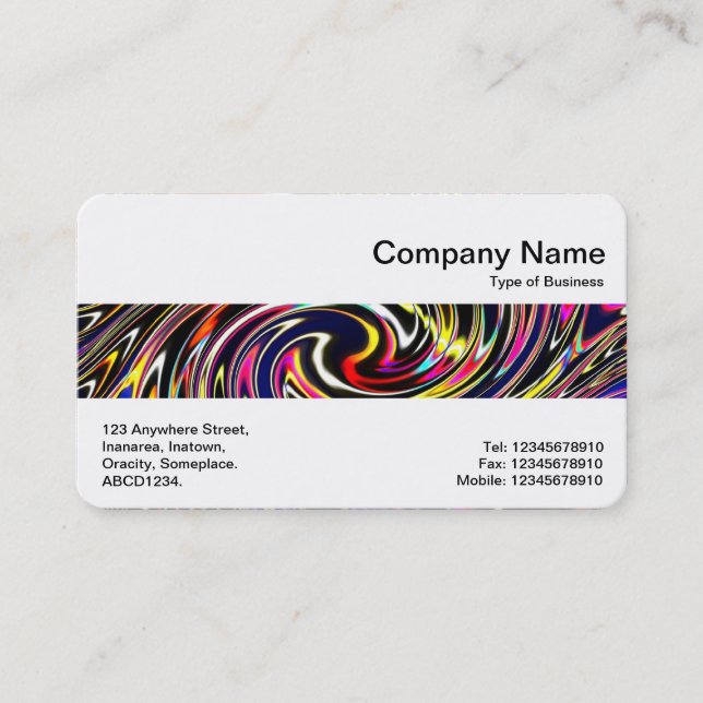 Middle Band - Colour Vortex Business Card (Front)