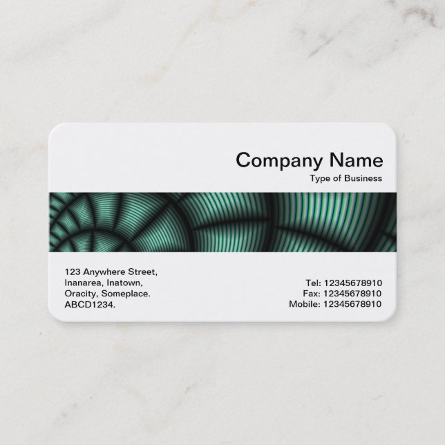 Middle Band - Fractal 02 Business Card (Front)