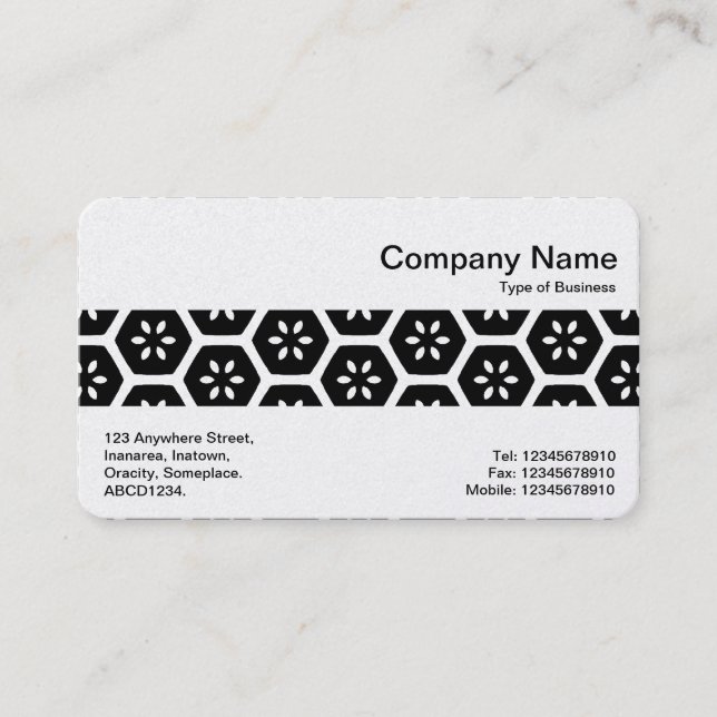 Middle Band - Geometric Abstract (Gold) Business Card (Front)