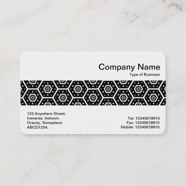 Middle Band - Geometric Pattern Business Card (Front)
