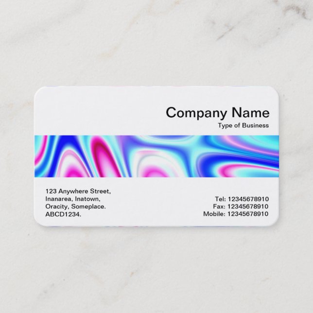 Middle Band - Raspberry Heaven Business Card (Front)