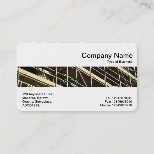 Middle Band - Scaffolding Business Card (Front)