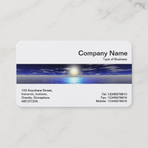 Middle Band - Sun over Water Business Card