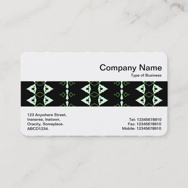 Middle Band - Triangular Pattern Business Card (Front)