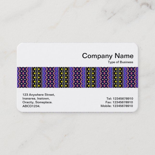 Middle Band - Wallpaper Business Card (Front)