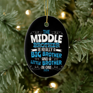 Middle Brother New Big Brother 2023 Ceramic Ornament