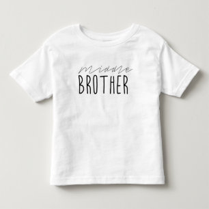 Middle Brother Typography Toddler T-shirt