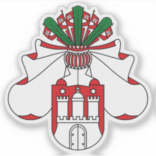 Middle coat of arms of Hamburg, Germany