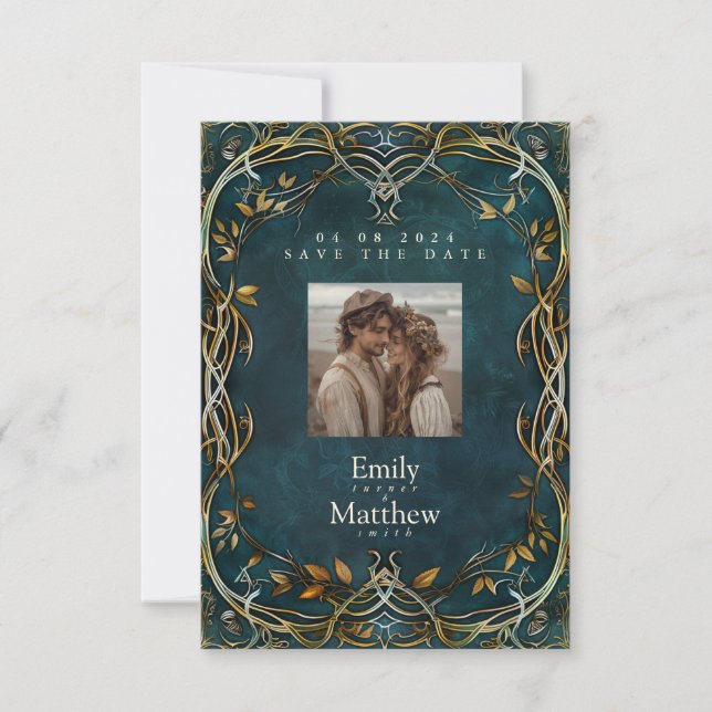 Middle-earth Majesty Wedding Save The Date (Front)