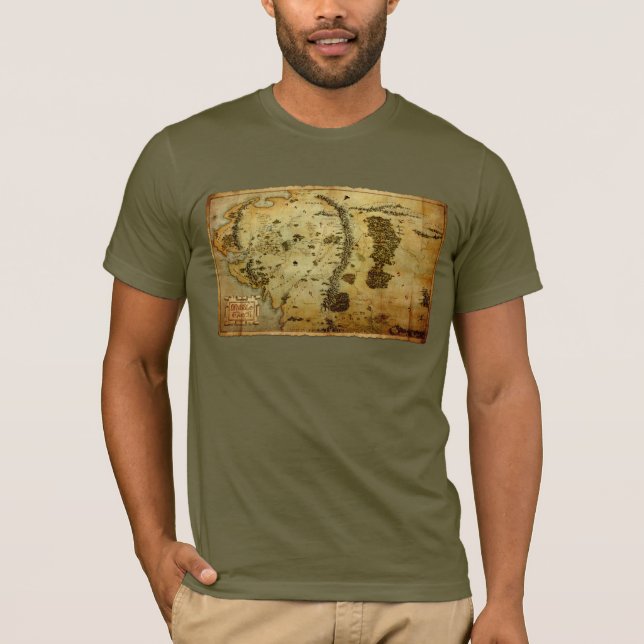 MIDDLE EARTH™ Map #3 T-Shirt (Front)