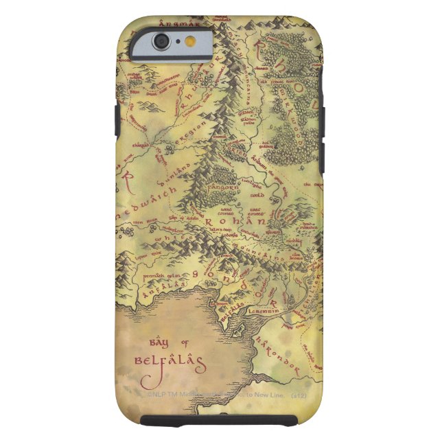 MIDDLE EARTH™ Map Case-Mate iPhone Case (Back)