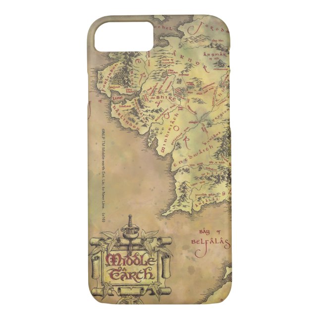 MIDDLE EARTH™ Map Case-Mate iPhone Case (Back)