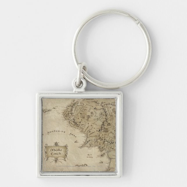 MIDDLE-EARTH™ Map Keychain (Front)