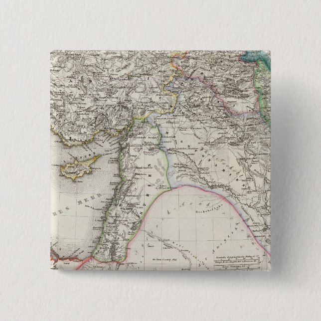 Middle East 2 Inch Square Button (Front)