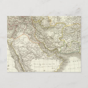 Middle East Atlas Map 2 Postcard