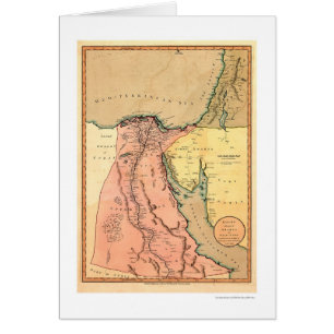 Middle East Egypt Map - 1800