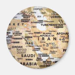 Middle East Map Magnet