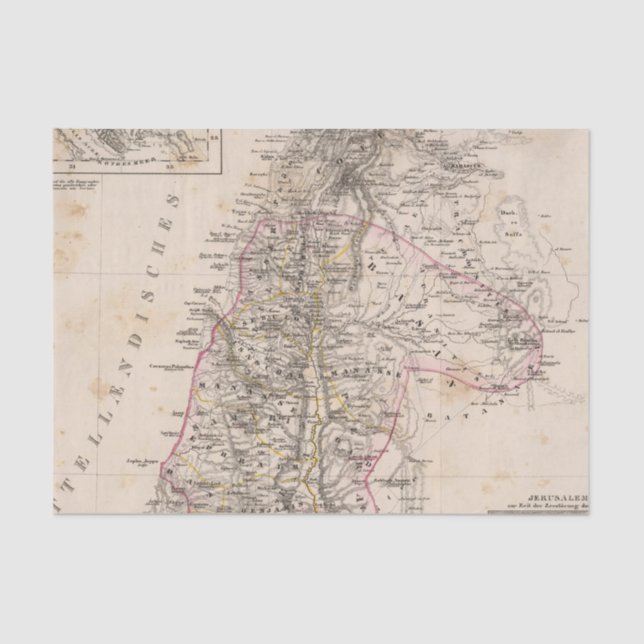 Middle East, Palestine Tissue Paper (Front)