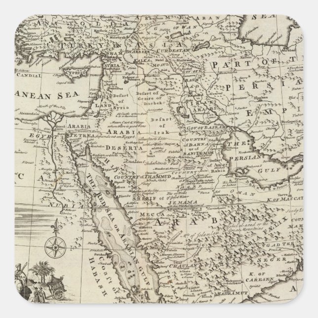 Middle East Square Sticker (Front)