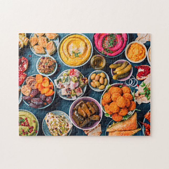 Middle Eastern Arab Food Jigsaw Puzzle (Horizontal)